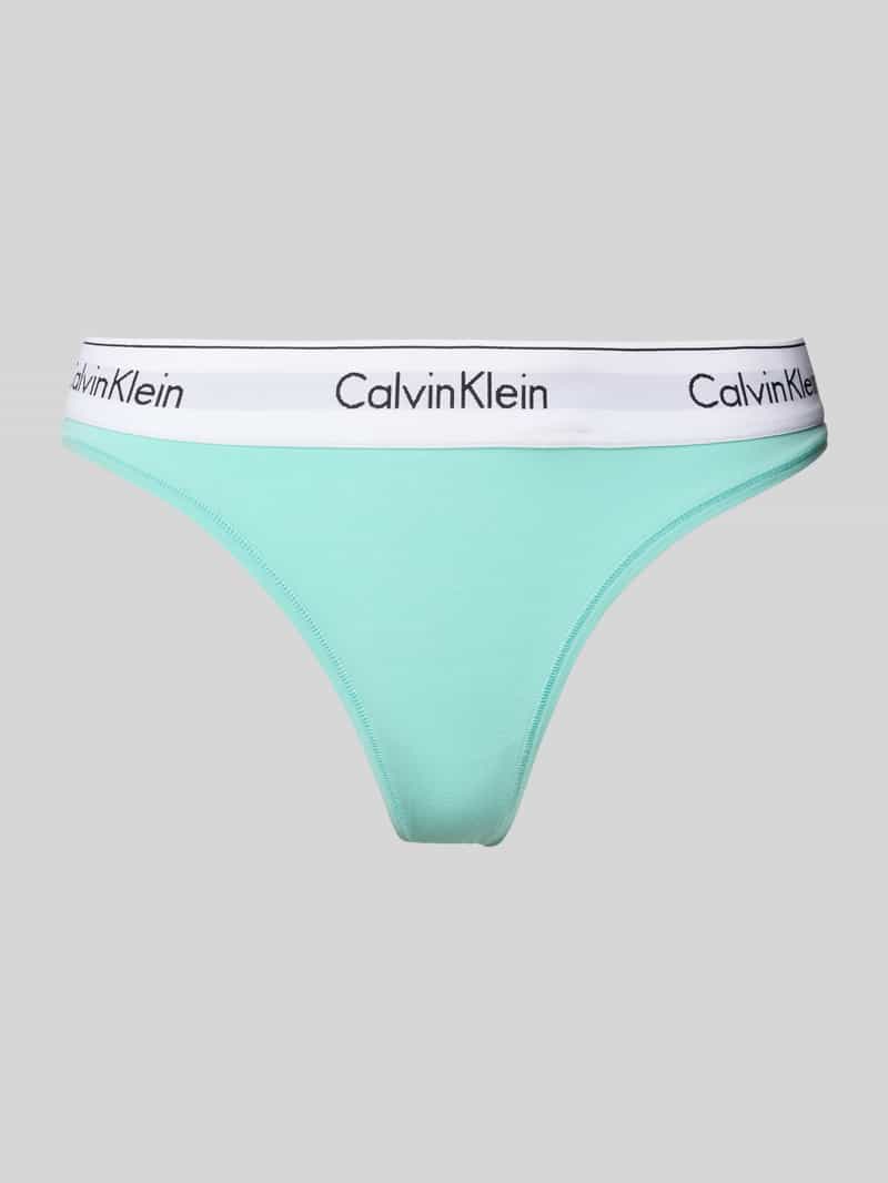 Calvin Klein String THONG met logo-stretchband