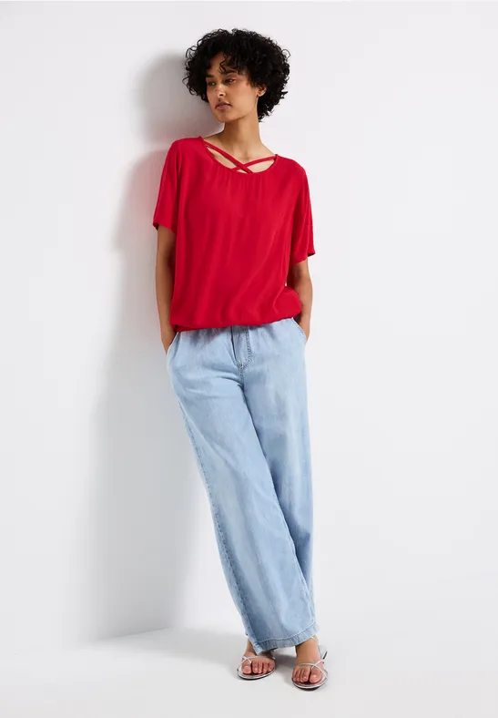 Street One Blouse shirt met lintdetail