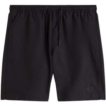 Fred Perry Zwembroek  Classic Swim Shorts Black/Court Green