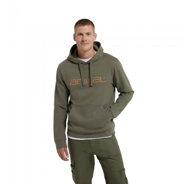 Animal Rocky organische hoodie voor heren S groen