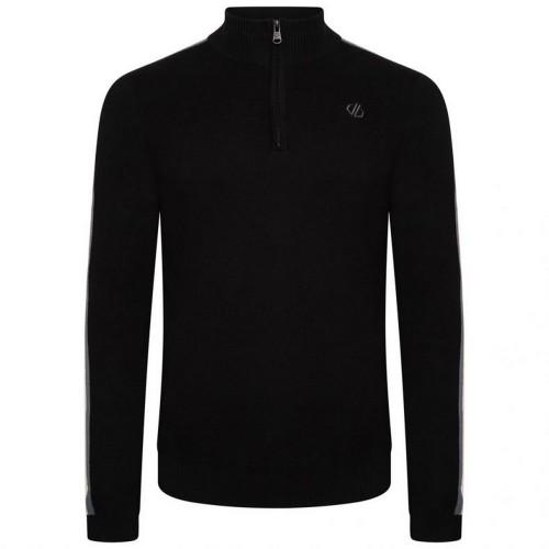 Dare 2b Heren plichtsgetrouw II sweatshirt met halve rits en strepen XXL zwart