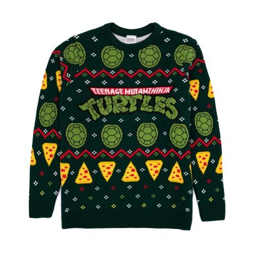 Teenage Mutant Ninja Turtles heren gebreide trui XL groen/geel