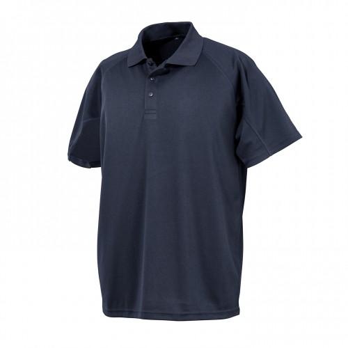 Spiro Impact Heren Performance Aircool Polo T-shirt L marineblauwe kleur
