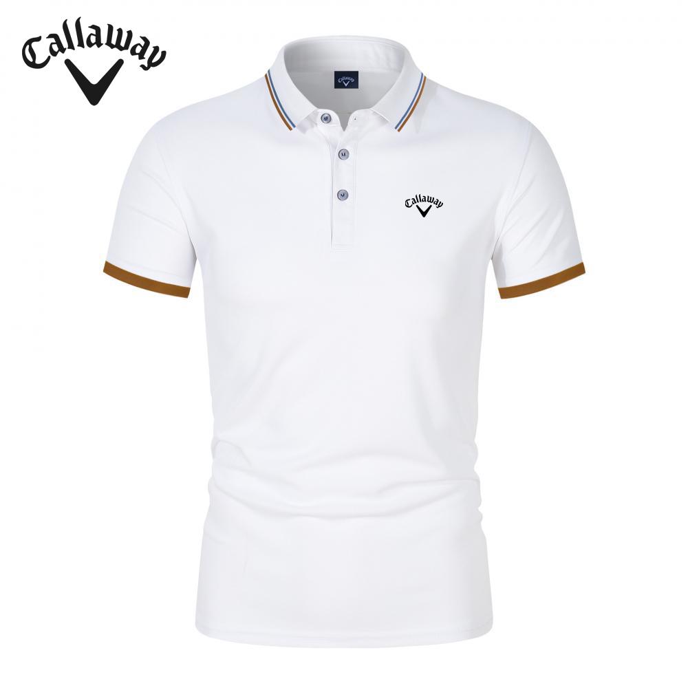 Callaway 2025 Zomer Nieuw Geborduurd Ijs Zijden Cool Poloshirt Golfkraag Poloshirt XL