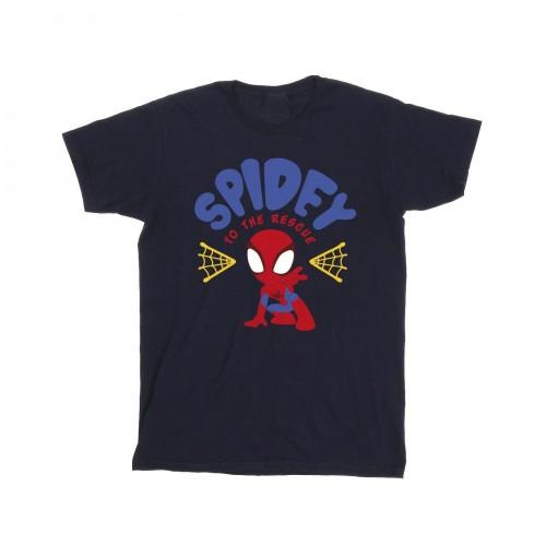 Marvel Boys Spidey en zijn geweldige vrienden redden T-shirt 12-13 zwart
