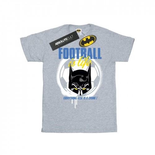 DC Comics Boys Batman Football is Life T-shirt 12-13 zwart