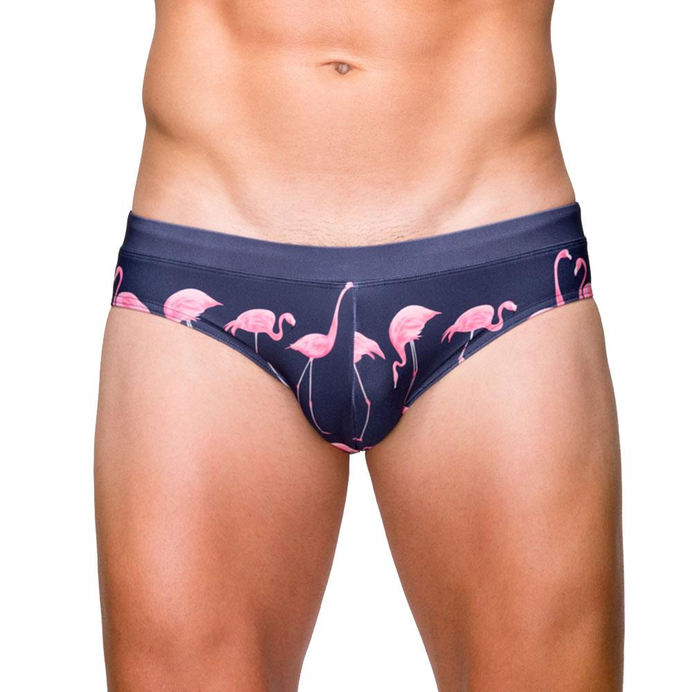 FD28TN Flamingo zwembroek heren sexy badmode sneldrogende badpakken met voering L