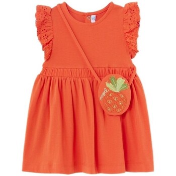 Mayoral Jurk  1919 Vestido con bolsito Naranja