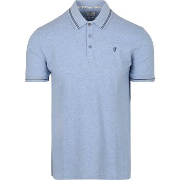 R2 Amsterdam Polo Shirt Korte Mouw  Polo Soft Solid Light Blue