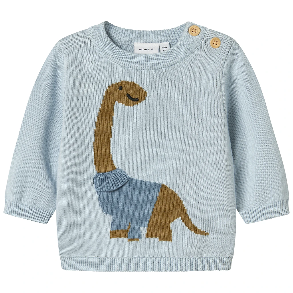 Name It-collectie OP=OP! Gebreid truitje Damin (celestial blue)