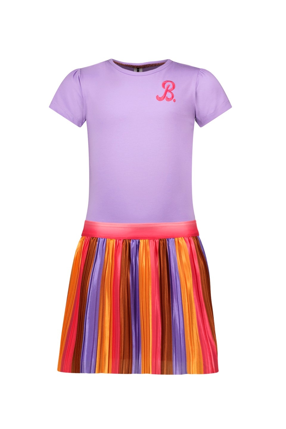 B.Nosy zomer jurk meisjes - paars/multi streept - Dannae