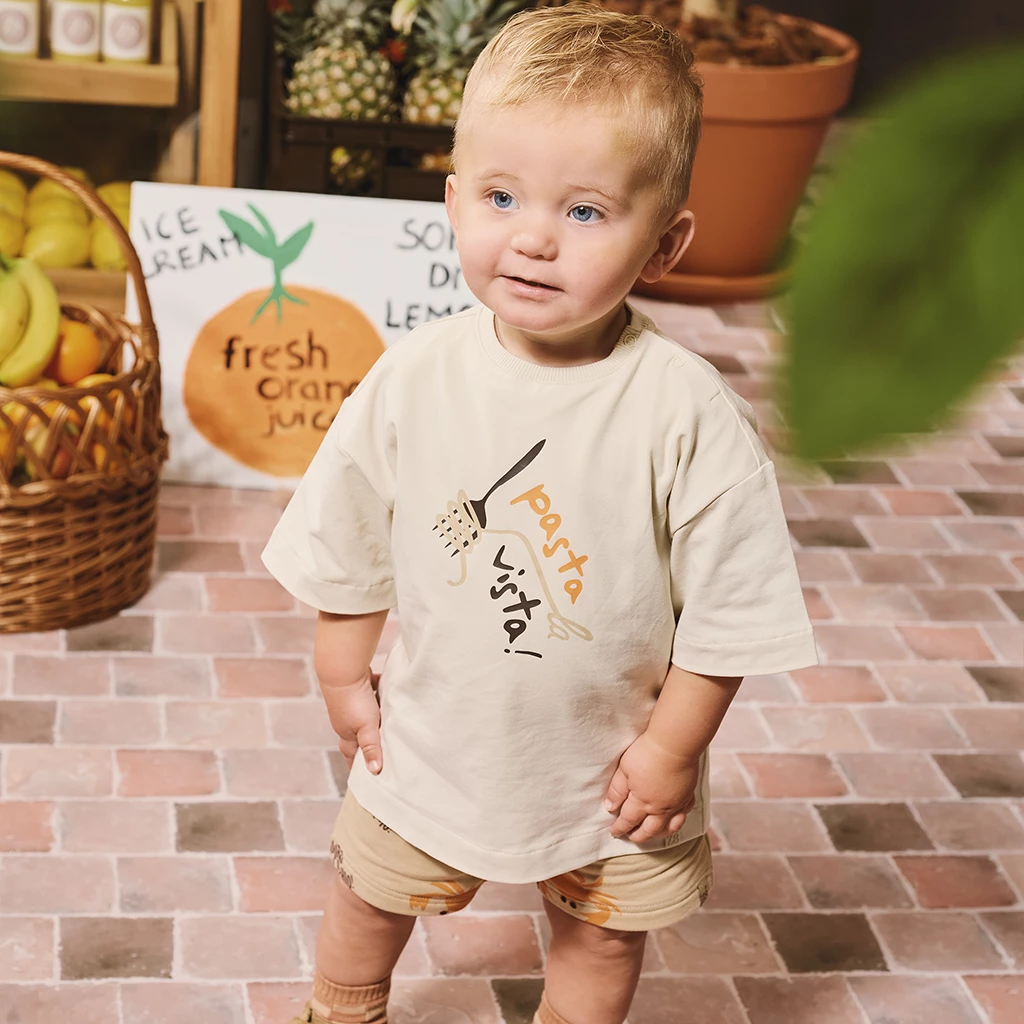 Z8-collectie T-shirt Gilberto (panna cotta)