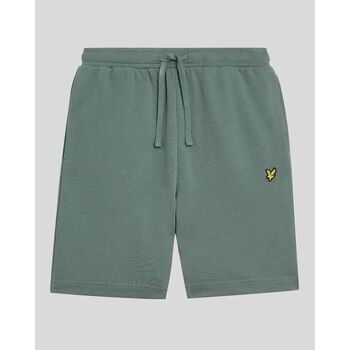 Lyle & Scott Korte Broek Lyle & Scott ML414VOG SWEAT SHORT-X583 GREEN MERCIRIAL