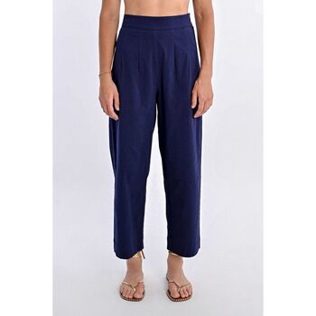Molly Bracken Broek  TR163DP-NAVY BLUE