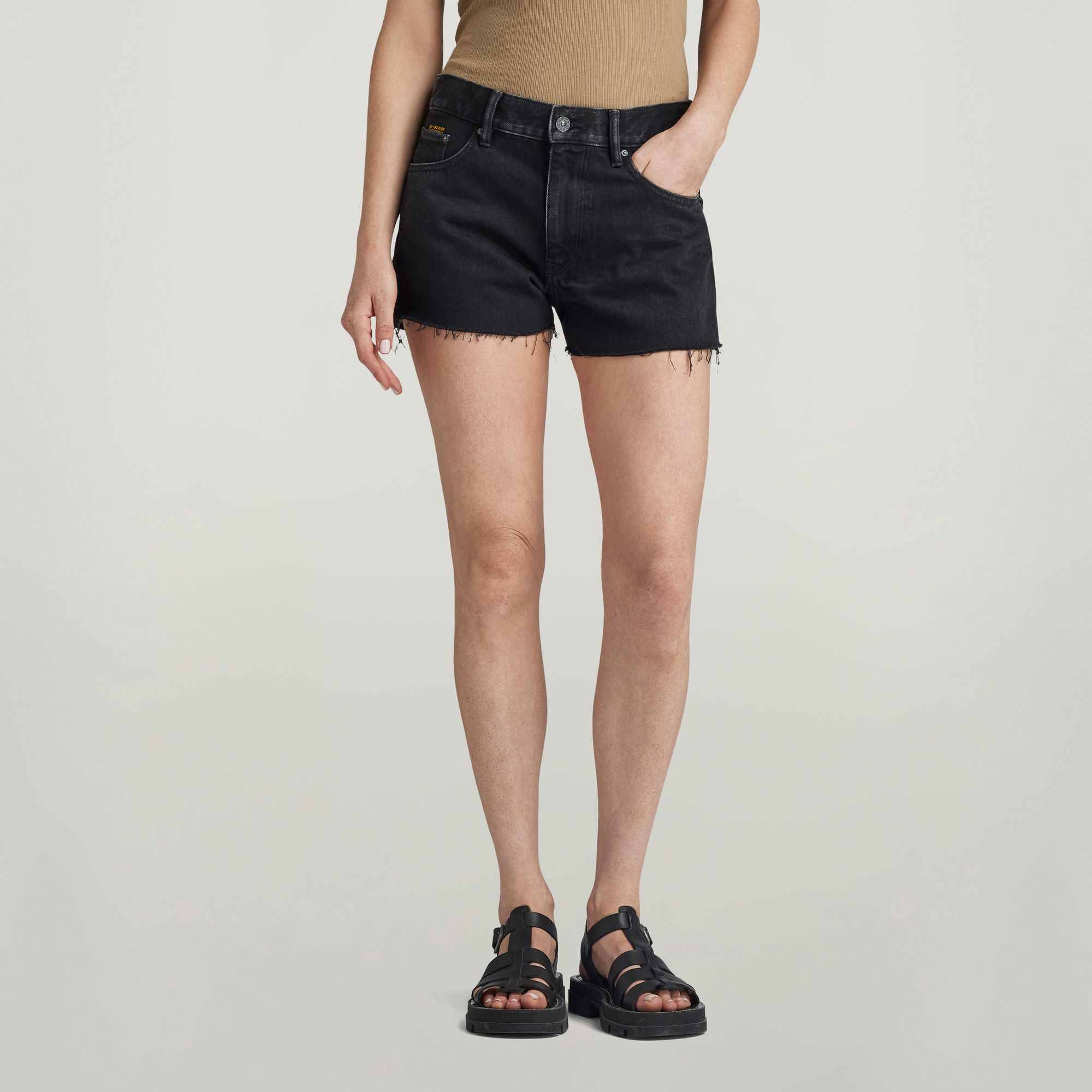 G-Star RAW True Shorts Raw Edge - Zwart - Dames