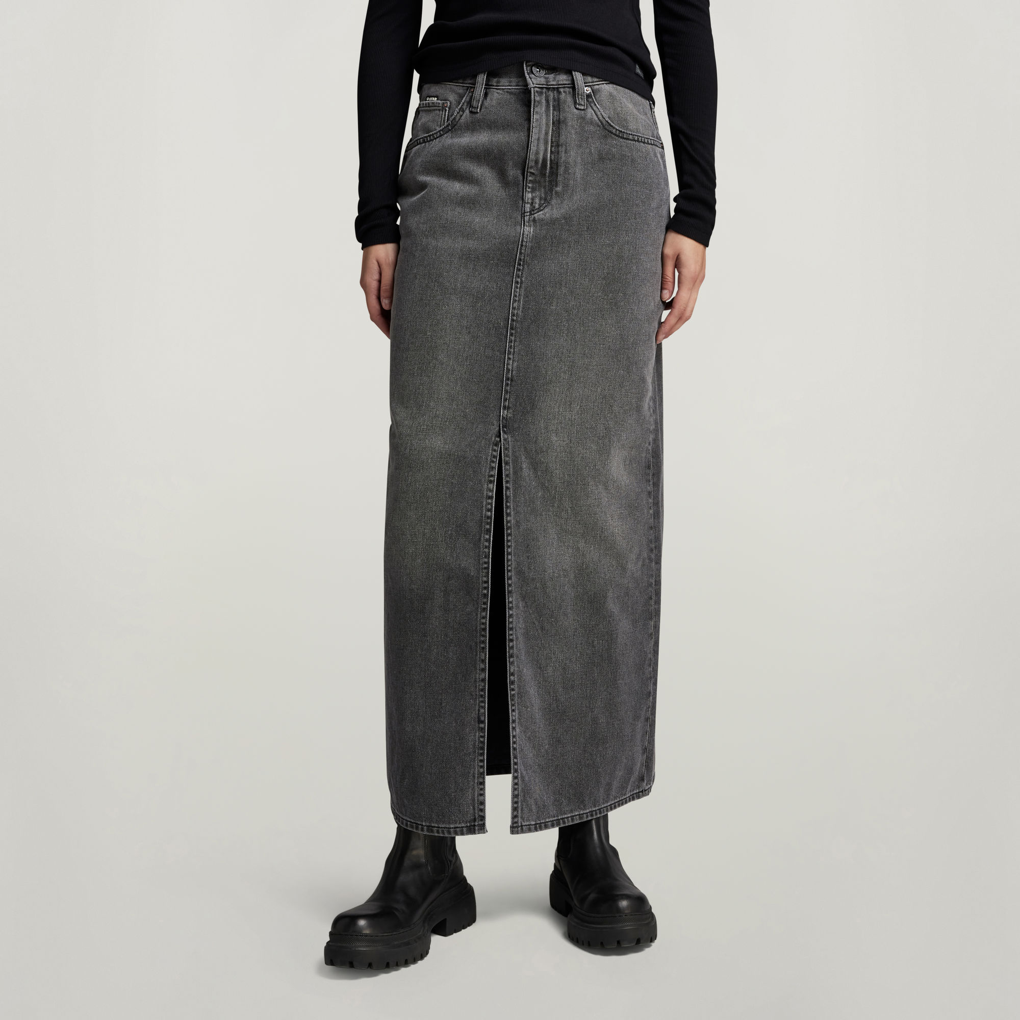 G-Star RAW Lange Rok Viktoria - Grijs - Dames
