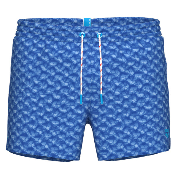 Arena  Water Prints Beach X-Short AO - Zwembroek, blauw