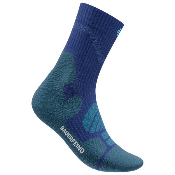 Bauerfeind Sports  Outdoor Merino Mid Cut Socks - Wandelsokken, blauw