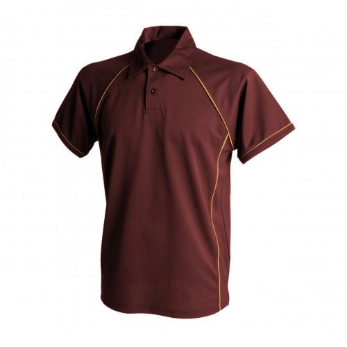 Finden & Hales Heren sportpoloshirt met leidingen M