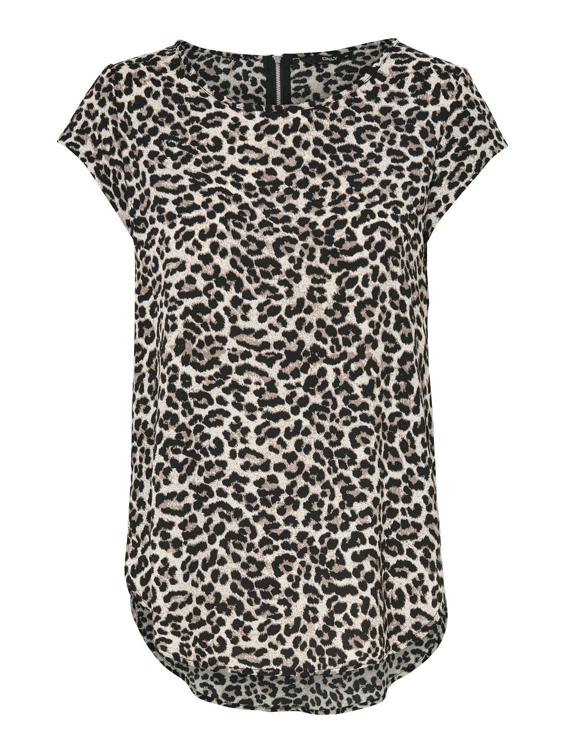Only Shirtblouse ONLVIC S/S AOP TOP NOOS PTM