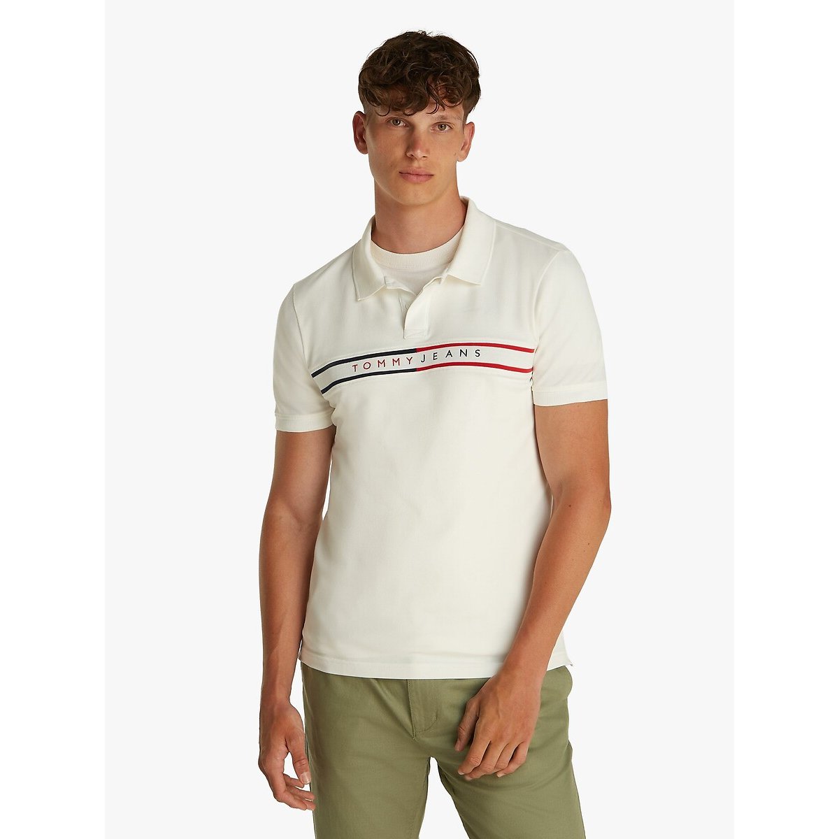 TOMMY JEANS Poloshirt TJM SLIM CHEST FLAG POLO
