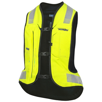 Helite Windjack  Gilet airbag moto E-Turtle 2 Hi-Vis Molex