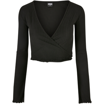 Urban Classics T-Shirt Lange Mouw  Body à manches longues côtelé court femme