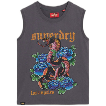 Superdry Top  Débardeur à strass effet tatouage femme