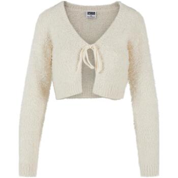 Urban Classics Vest  Cardigan court en plumes noué femme