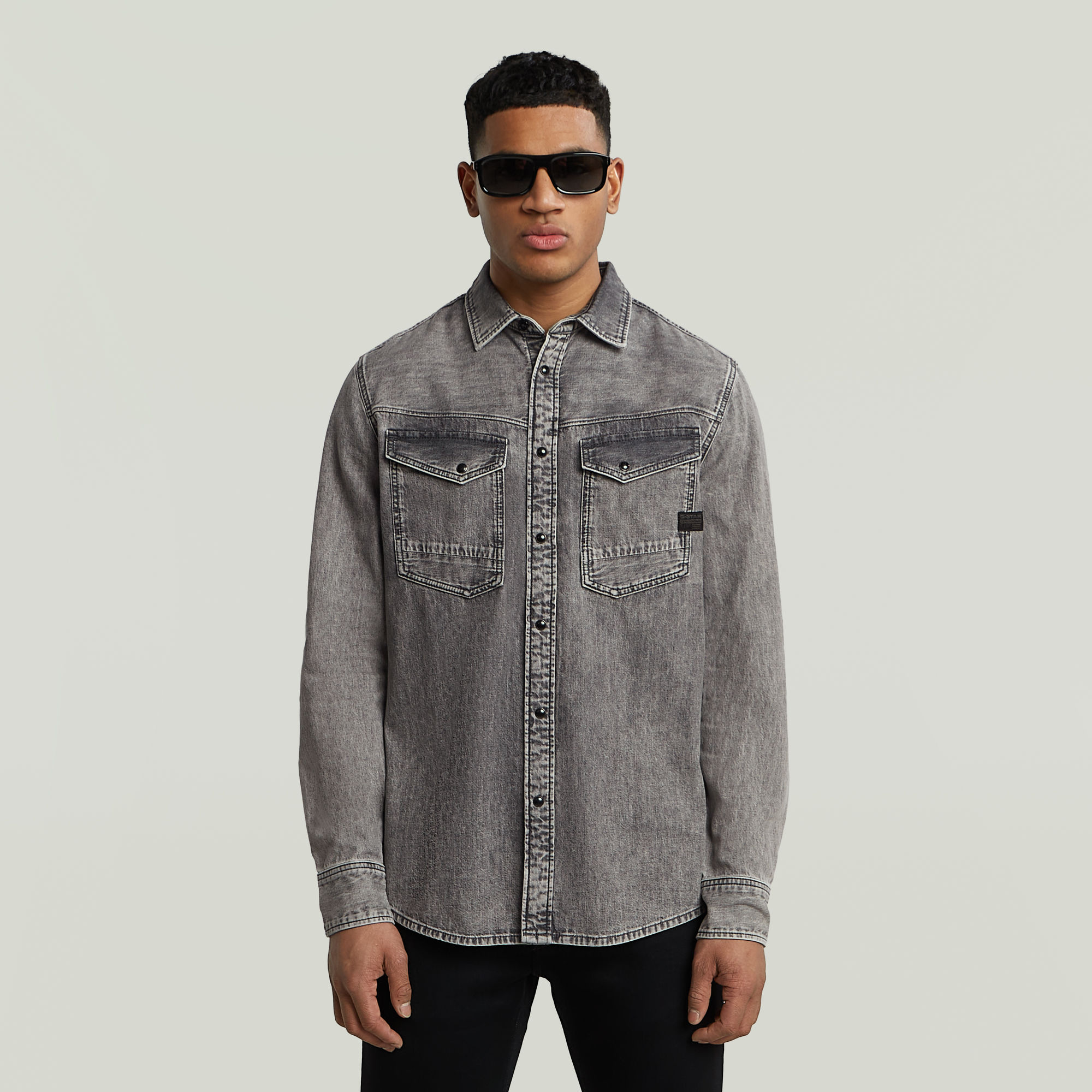 G-Star RAW Dakota Slim Shirt - Grijs - Heren