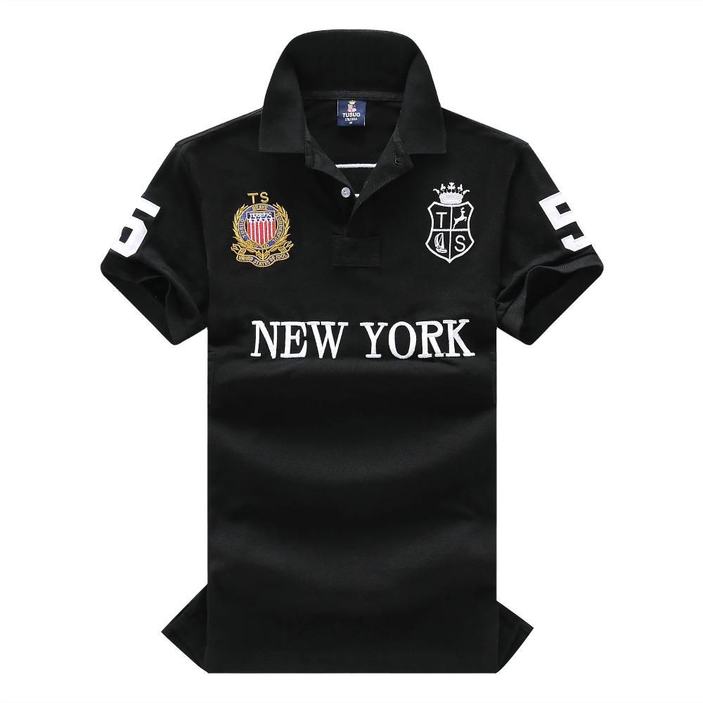 Tinicoo Nieuwe Zomer Heren Poloshirts Geweldige Designer Origineel NEW YORK Geborduurd Korte Mouw Vrije Tijd Sport Losse Shirts L