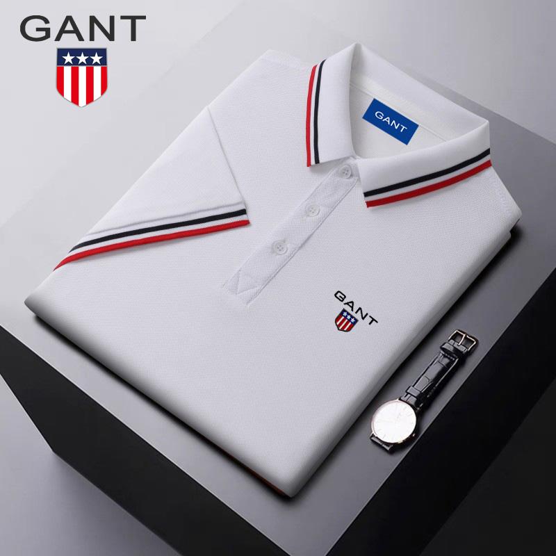 Gant Zomer 2025 Nieuw Ice Ion Fiber Geborduurd Poloshirt met Polokraag voor Vochtafvoer en Zweettransport XL zwart