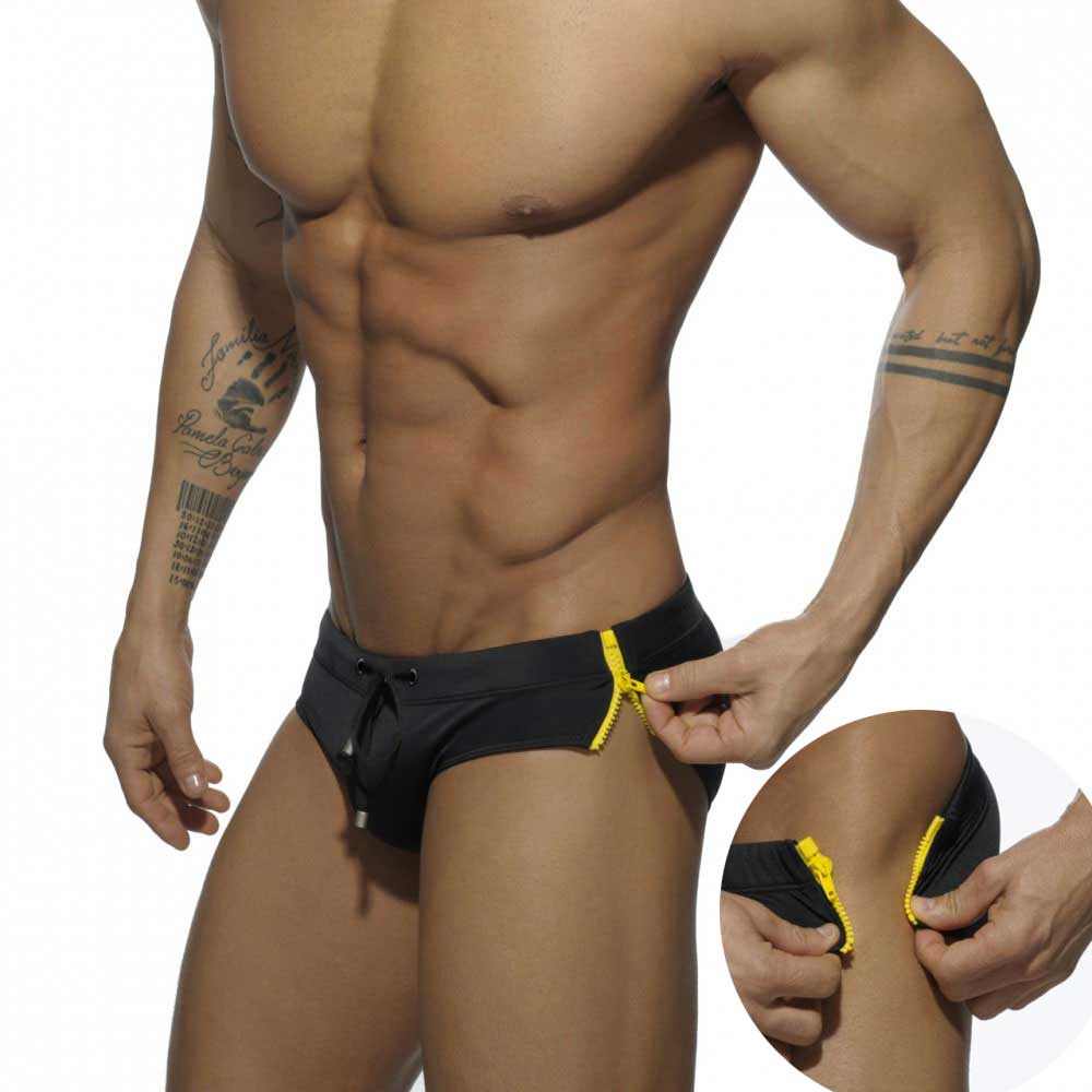 UXH Fashion Heren kort sexy zwempak voor heren surfzwemkleding M wit