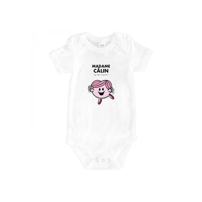 MANI TEXTILE Monsieur Madame - Bodys bébé  Madame câlin  Blanc 6/12 M