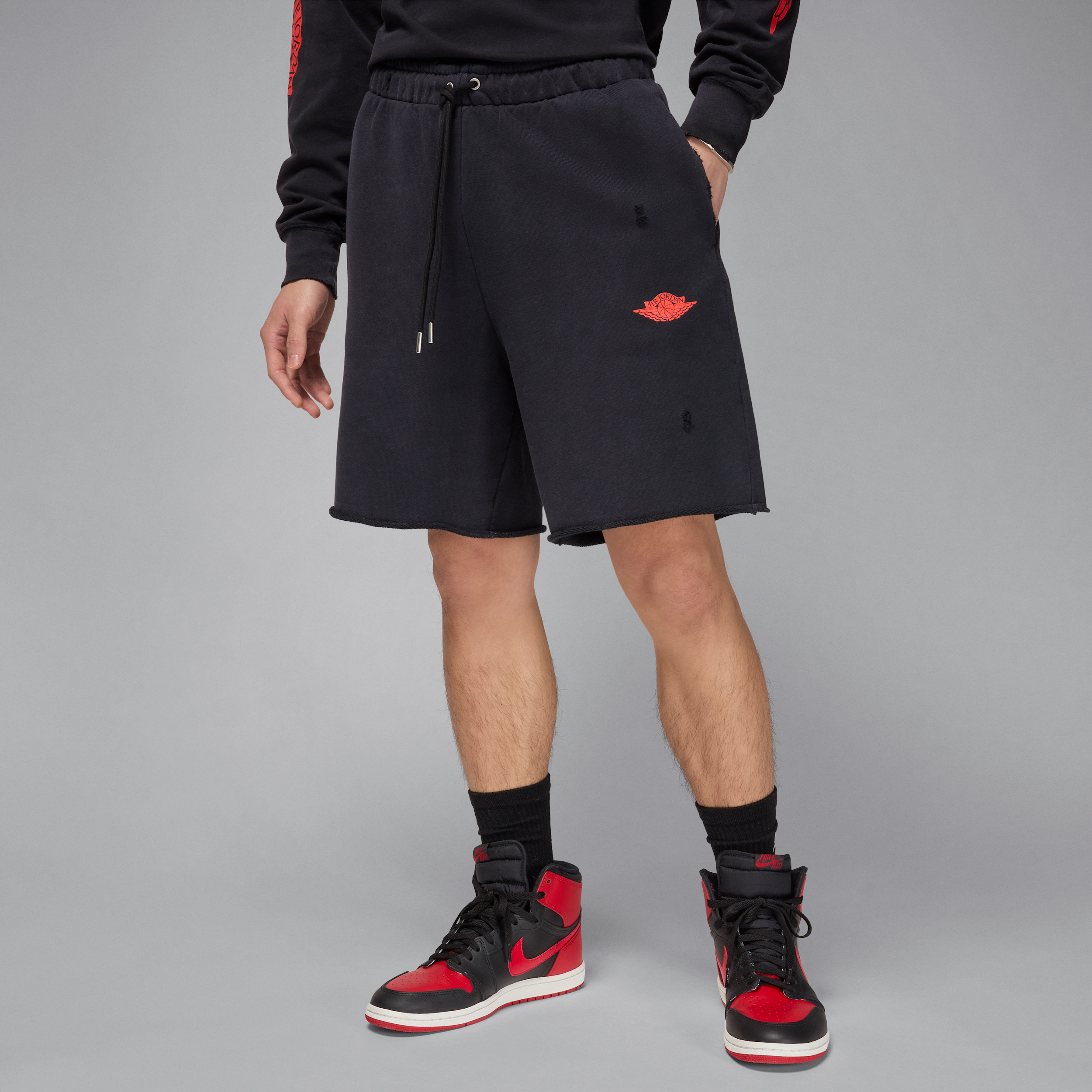 Jordan Rare Air French Terry Shorts, Black
