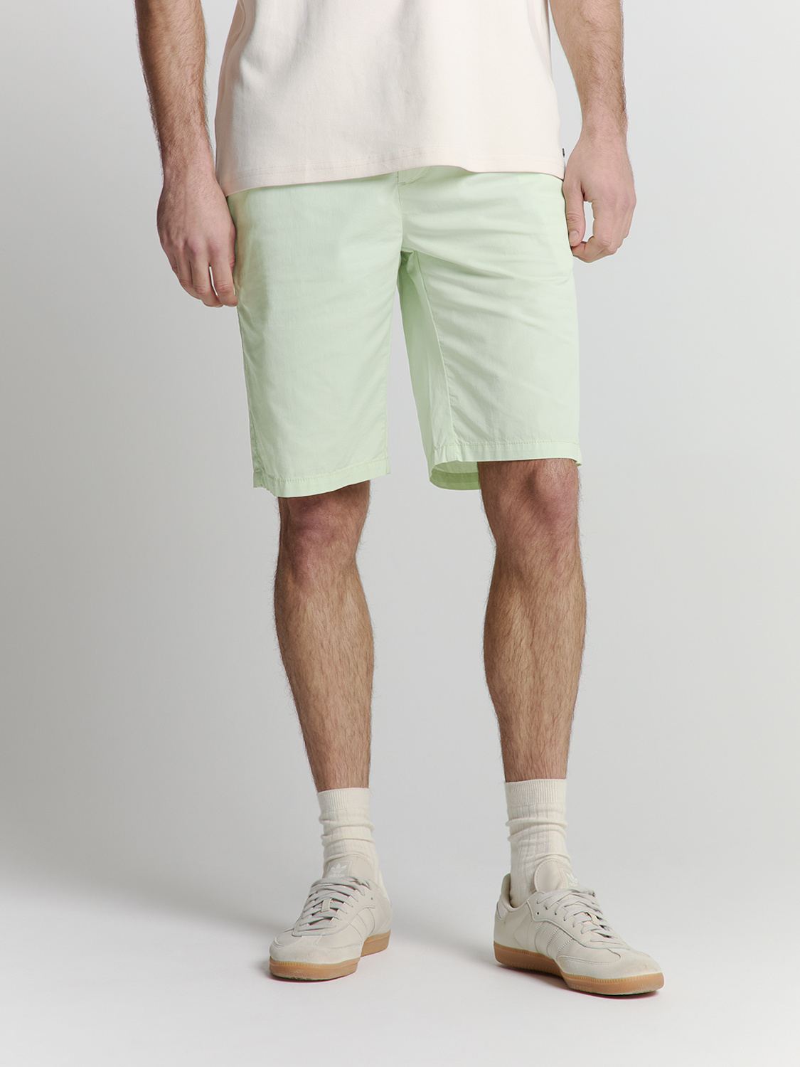 No Excess Short Chino Garment Dyed Light Weight Stretchint 