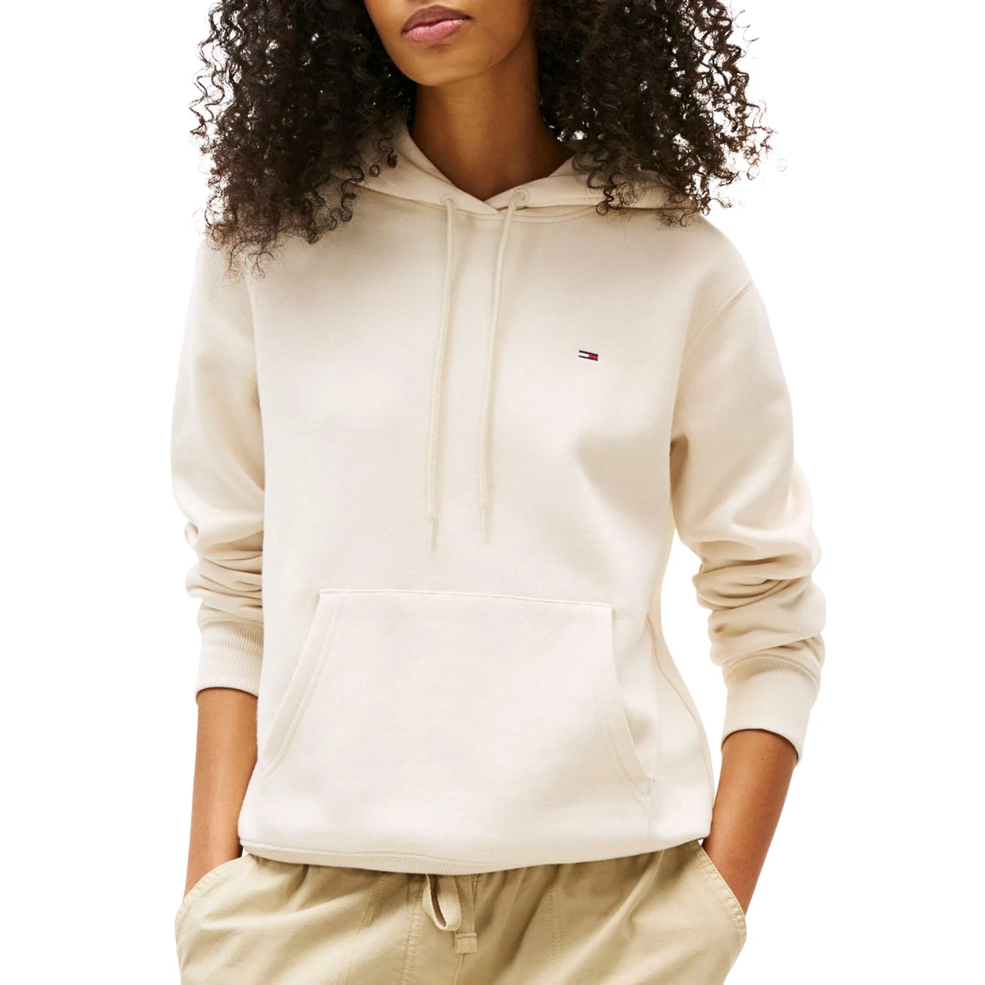 Tommy Hilfiger Regular Small Flagogo Hoodie Dames