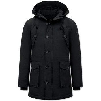 Tony Backer Parka Jas  Gewatteerde Lange Jas Capuchon