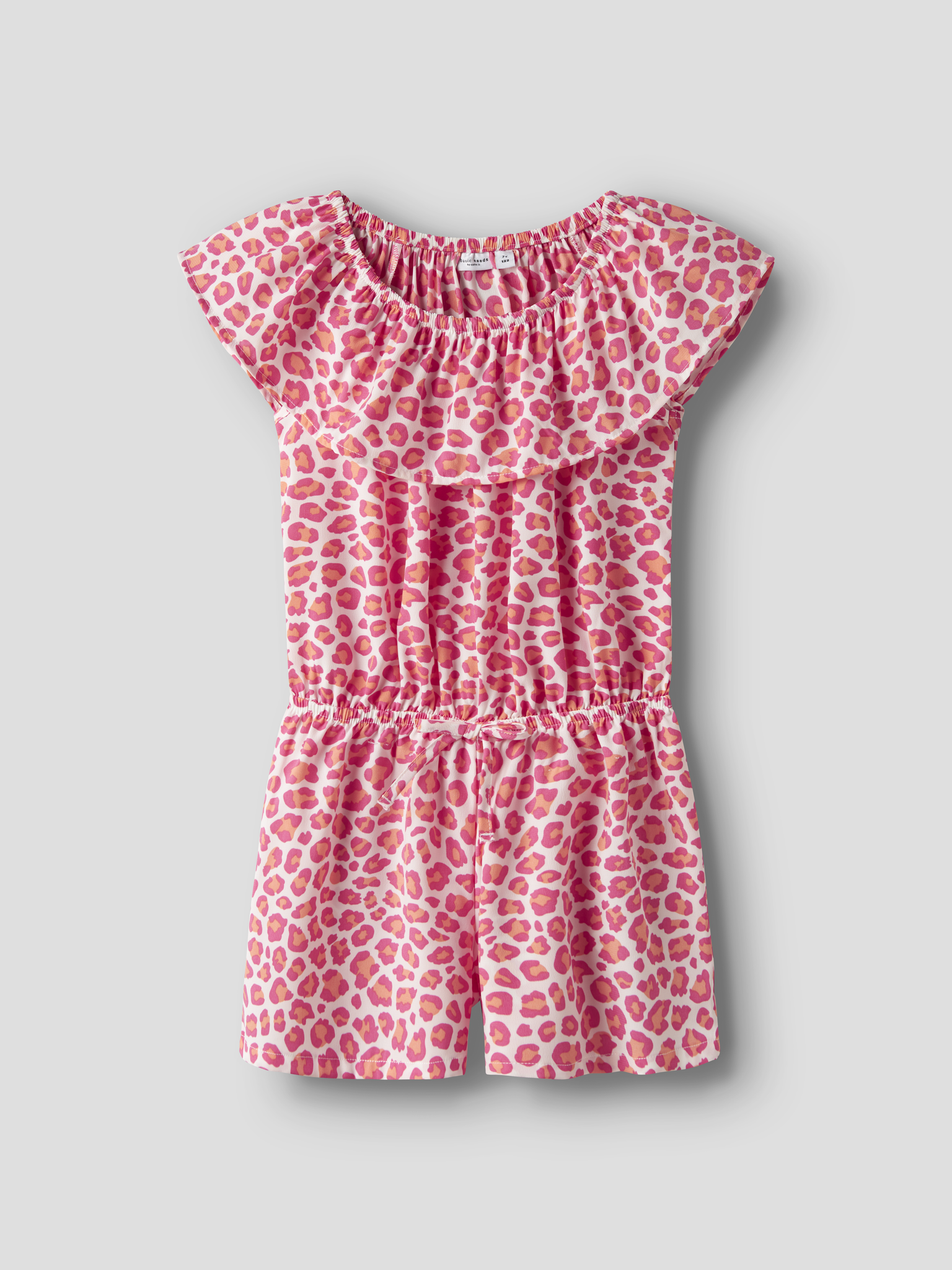 Name it zomer jumpsuit meisjes - oranje - korte mouw - NkfVinaya