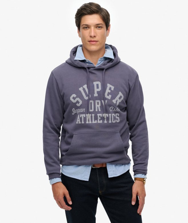 Superdry Athletic Essentials Hoodie Purple