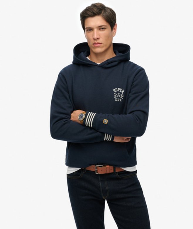 Superdry Athletic Club Hoodie Blauw