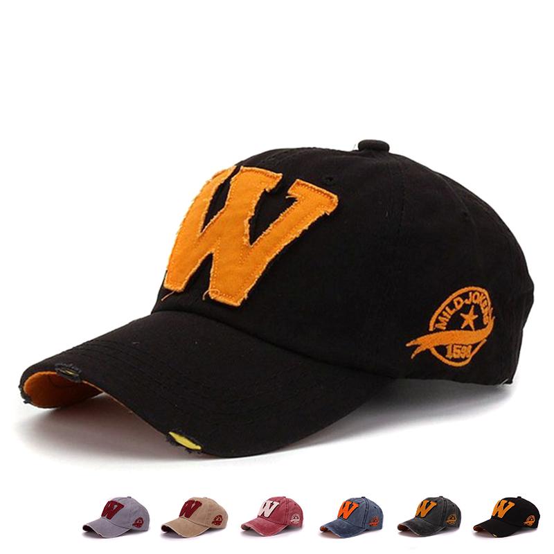Cap Factory Katoenen honkbalhoeden Damesmode Sport Hiphophoed Heren Gewassen Daddy Cap donkergrijze kleur