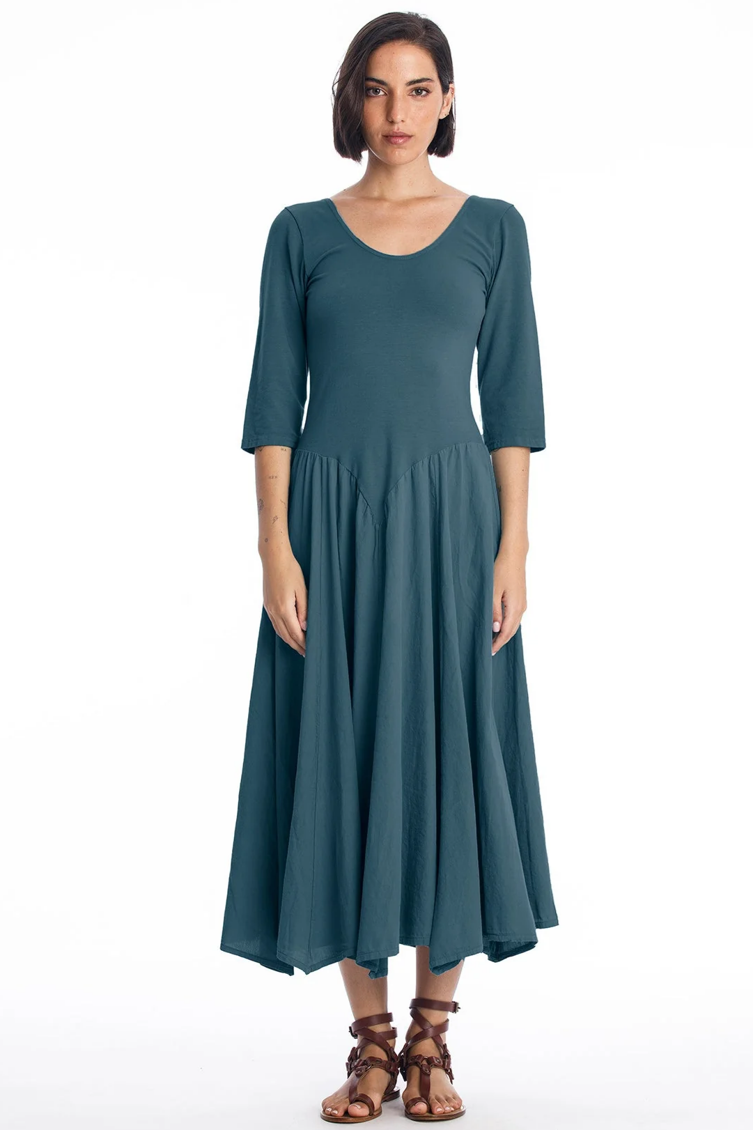 RAVENS VIEW IBIZA Damen vegan Kleid Look Ocean Blue