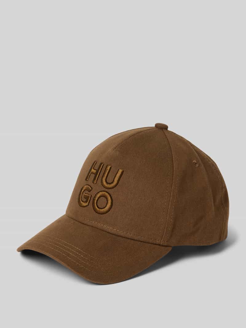 HUGO Aansluitende pet Jude-Stacked met 3d logo borduursel, verstelbare sluiting, unisex