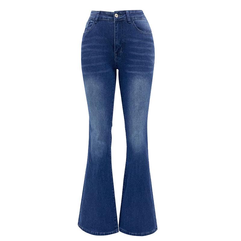 Explorer Outdoors Casual stretch vintage flare jeans dames S blauw