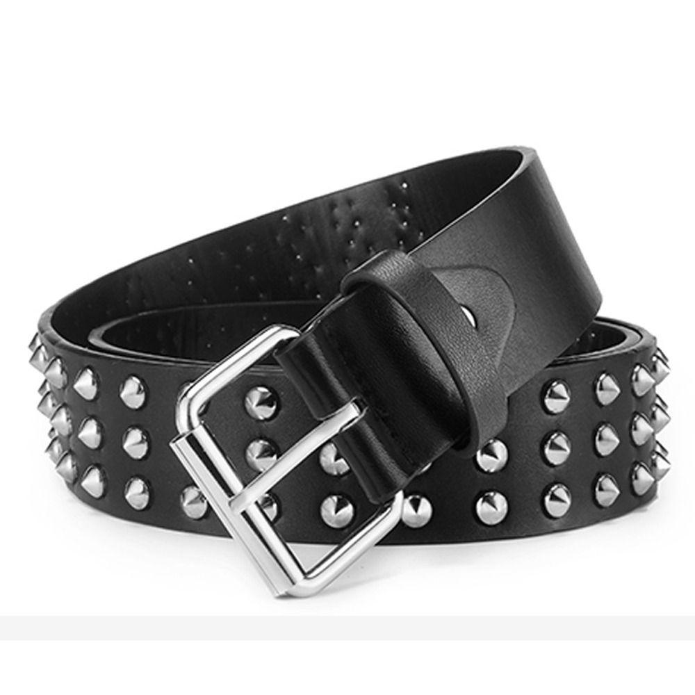 HNwanhai Luxe merkontwerp klinknagel tailleband pin gesp tailleband dames jurk riem gotische lederen riem