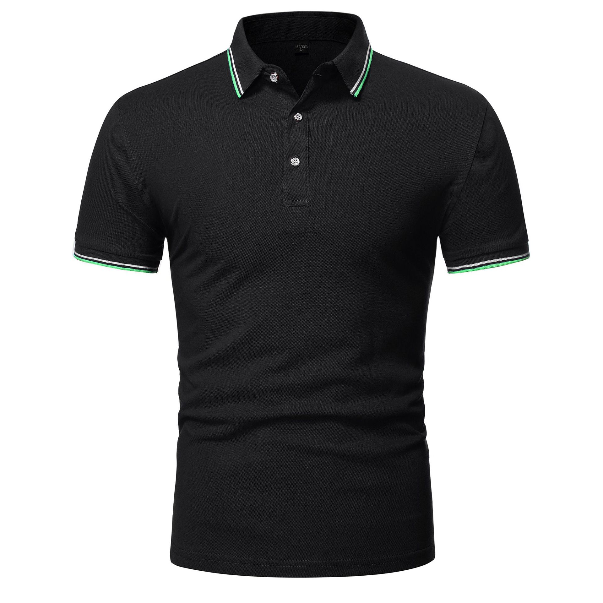 HerSight Zomer Poloshirt met korte mouwen Heren Solid Casual katoenmix Poloshirts Heren Tops Mode herenkleding S