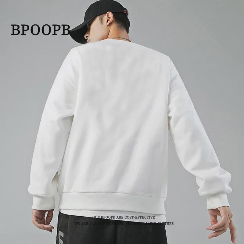 PulseTrade Oversized heren sweatshirt met losse, casual, effen kleur en ronde hals, met losse schouders (Geschikt voor maximaal 300 lbs) 8XL donkergrijze kleur