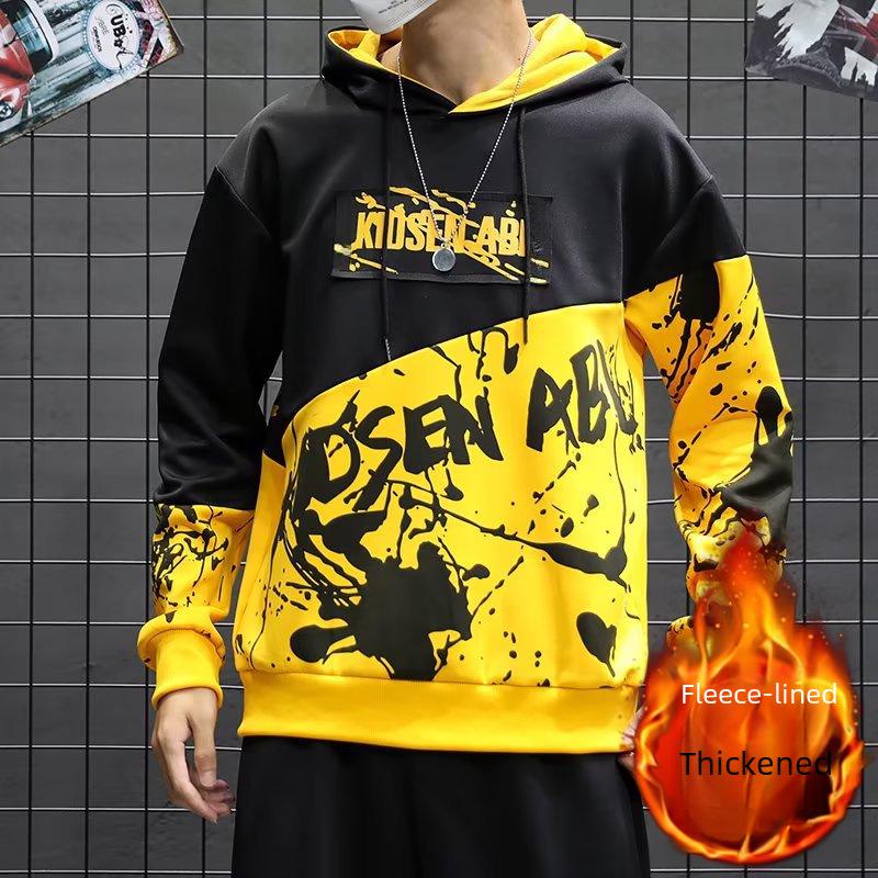 VantaGoods Heren Lente/Herfst Gradiënt Hip-Hop Hoodie - Trendy, Coole Stijl Top Small
