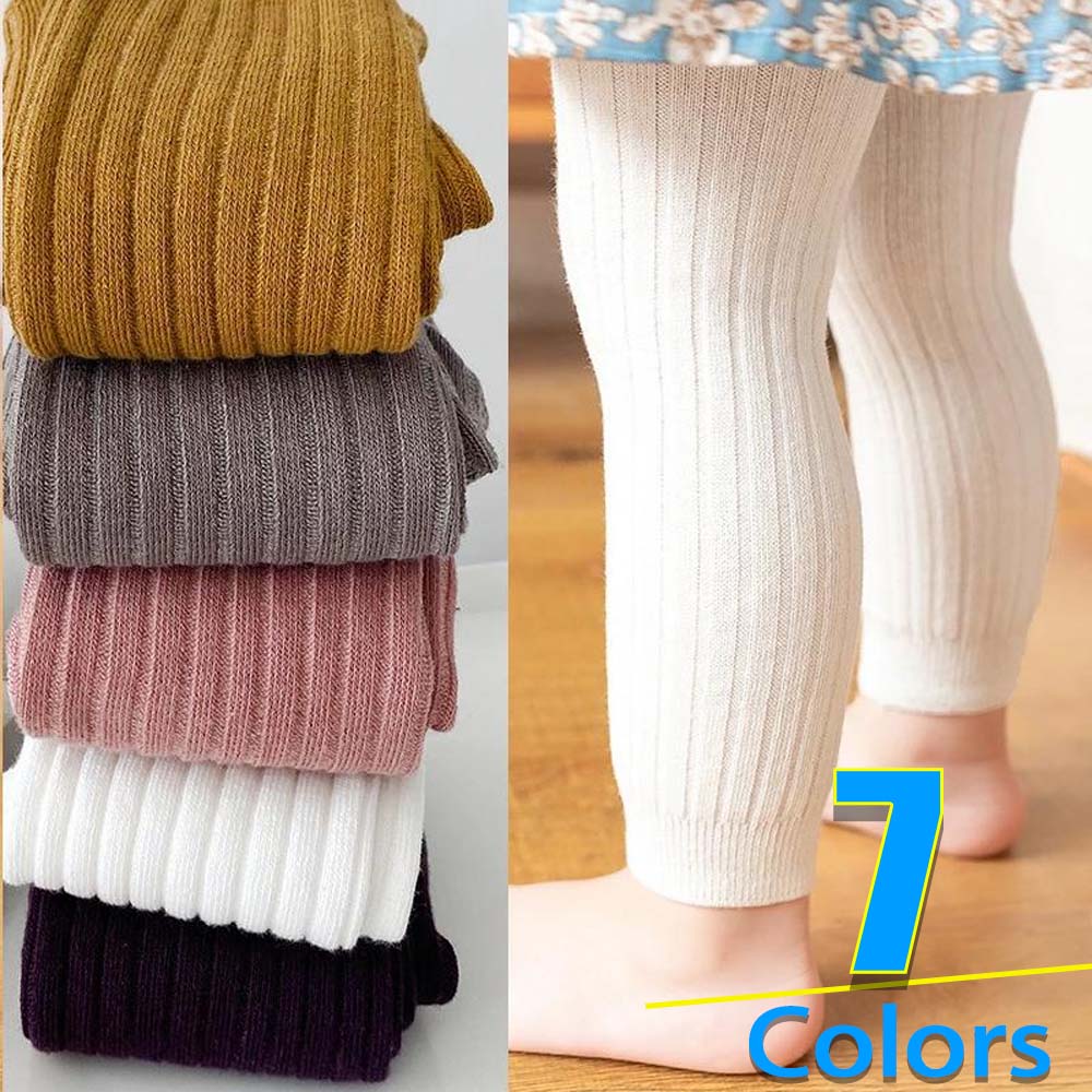 VVGUOWEI Lente herfst babybroek pasgeboren meisjes legging effen kleur katoenen broek kinderen kinderen leggings 0-4 jaar S wit